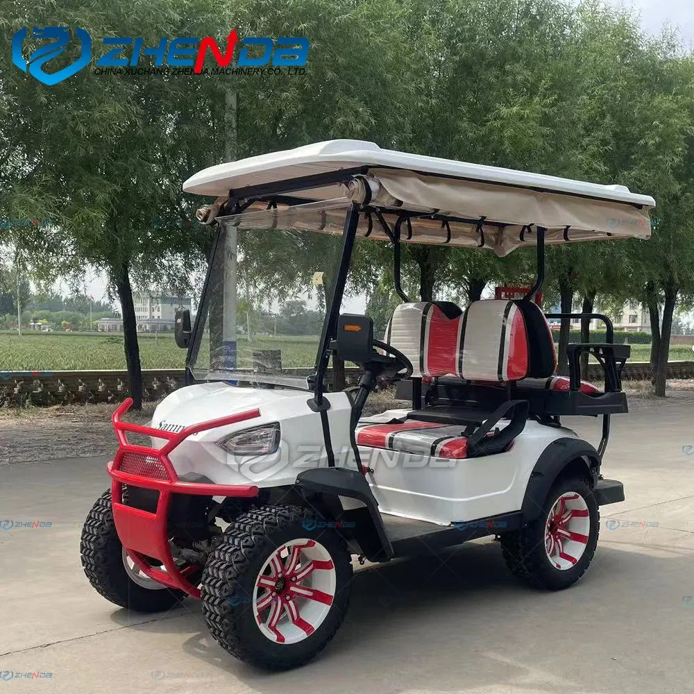 Cheap Mini Chinese Classic Lithium Battery 4 Seater Wheel Gasoline Gas Powered Electric Golf Carts
