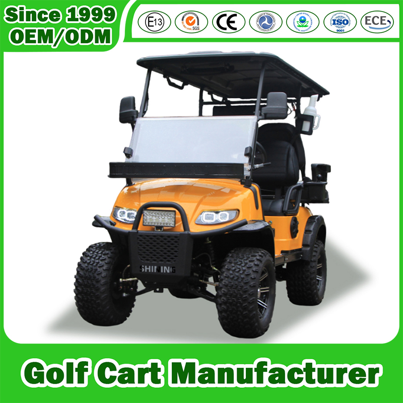 Golf Cart Manfuacturer 2/4/6/8 Seater/Seat Sightseening Hunting Offroad Club Car 48V 72V Utility Mini Lithium Electric Golf Cart for Manor/Amusement Park/Hotel