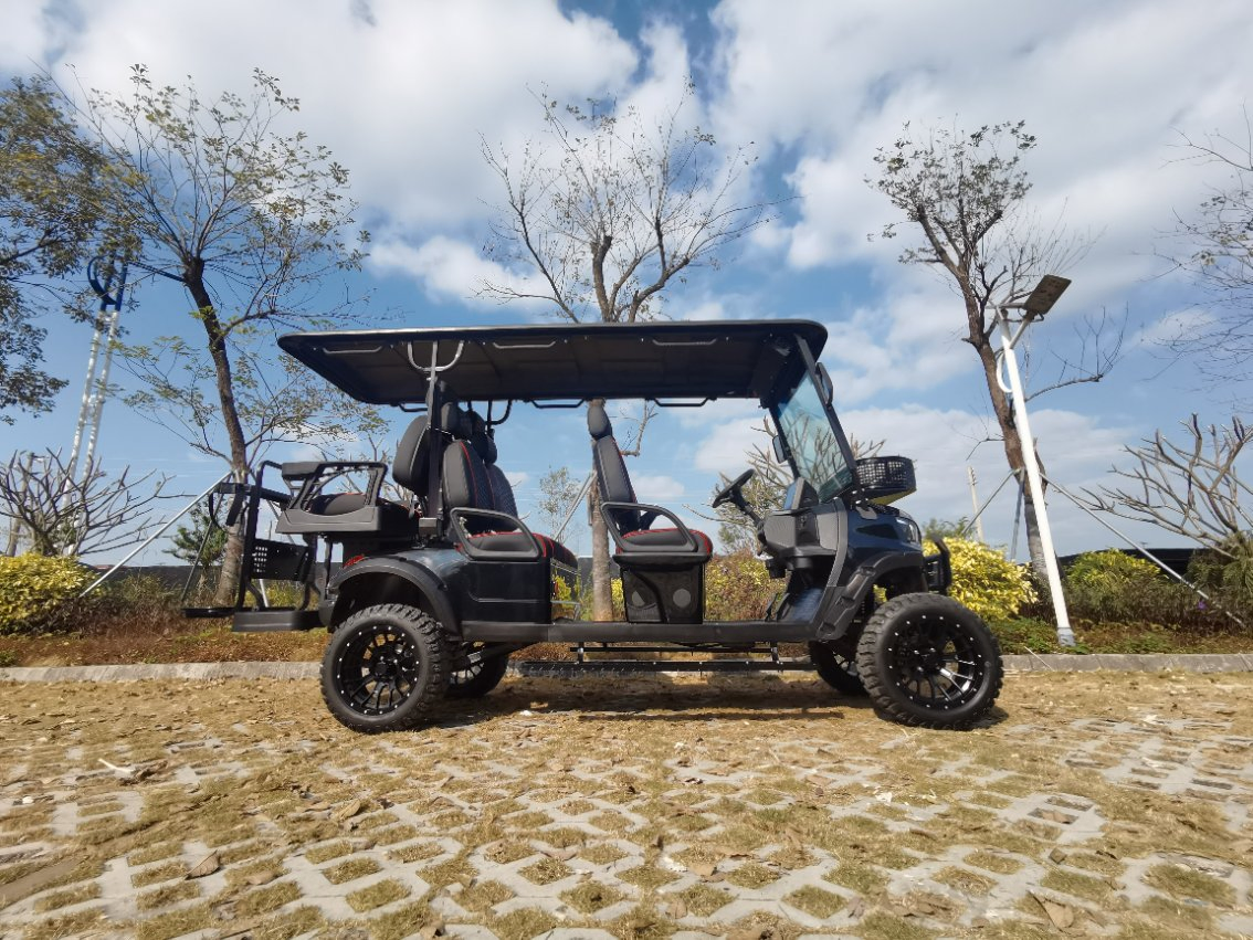 Luxury Electric Golf Cart 4+2 Seats Double a Arm Suspension Golf Cart