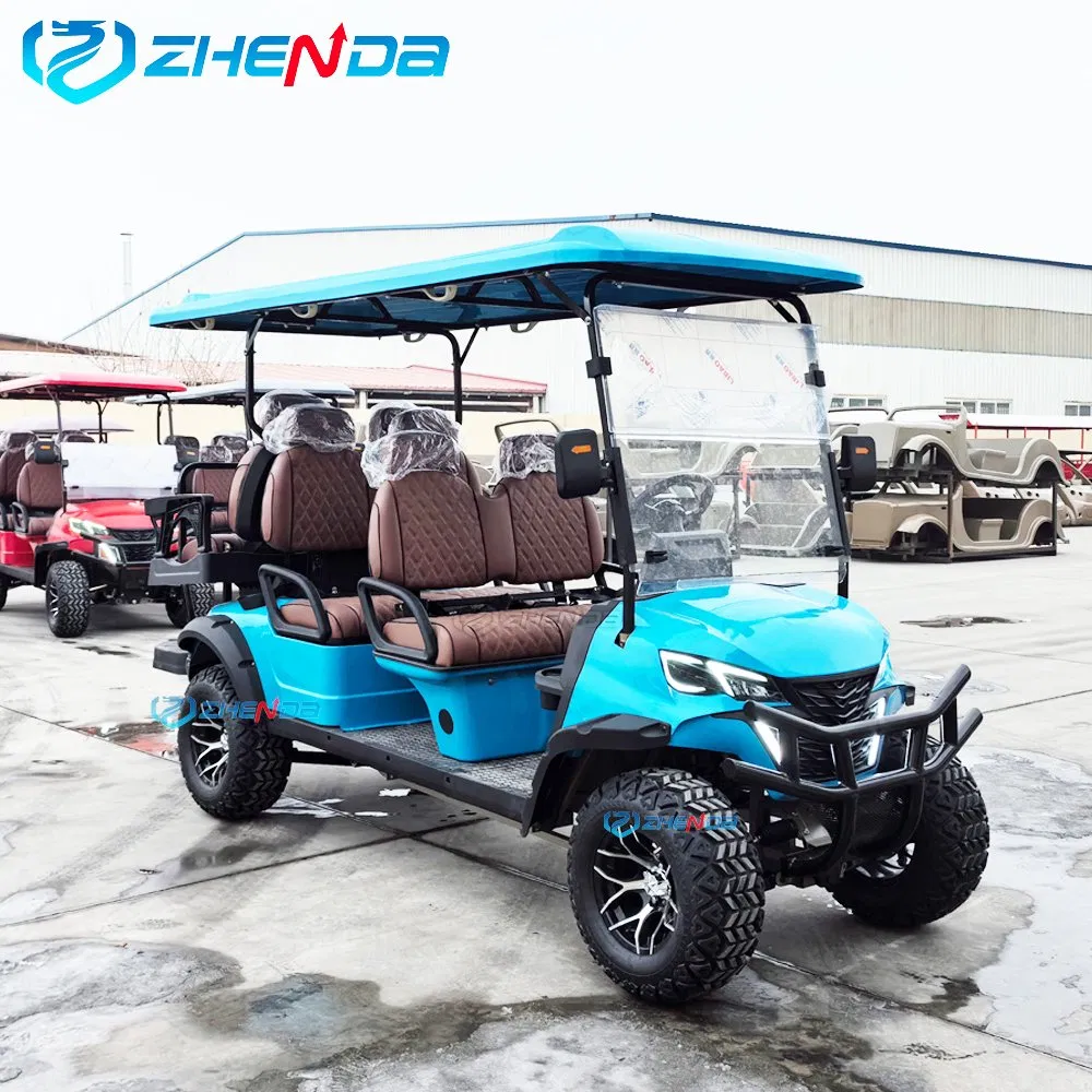 New Fashion Factory Price Sightseeing Buggy 6 Seats Club Car Luxury Electric Golf Carts for Sale
