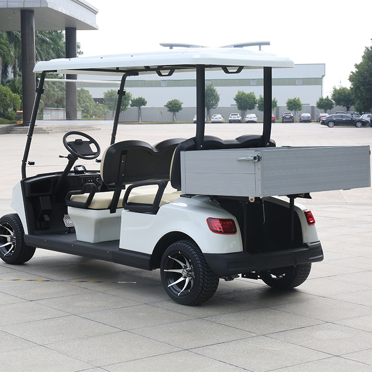 Guangdong Marshell Golf Cart CE Approved 4 Seater with Rear Cargo Box Utility Golf Car (DG-M4S)