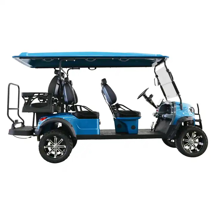 Custom Stable and Durable Electric Golf Cart 4 Wheel Drive 4+2 Seaters Golf Buggy Carts