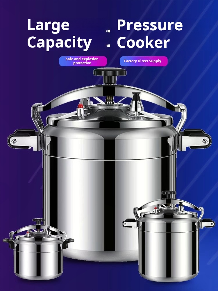 Large Aluminum Soup Pot and Cookware Set New Camping Pressure Cooker Kitchen Supplies for Gas Stove for Outdoor Cooking