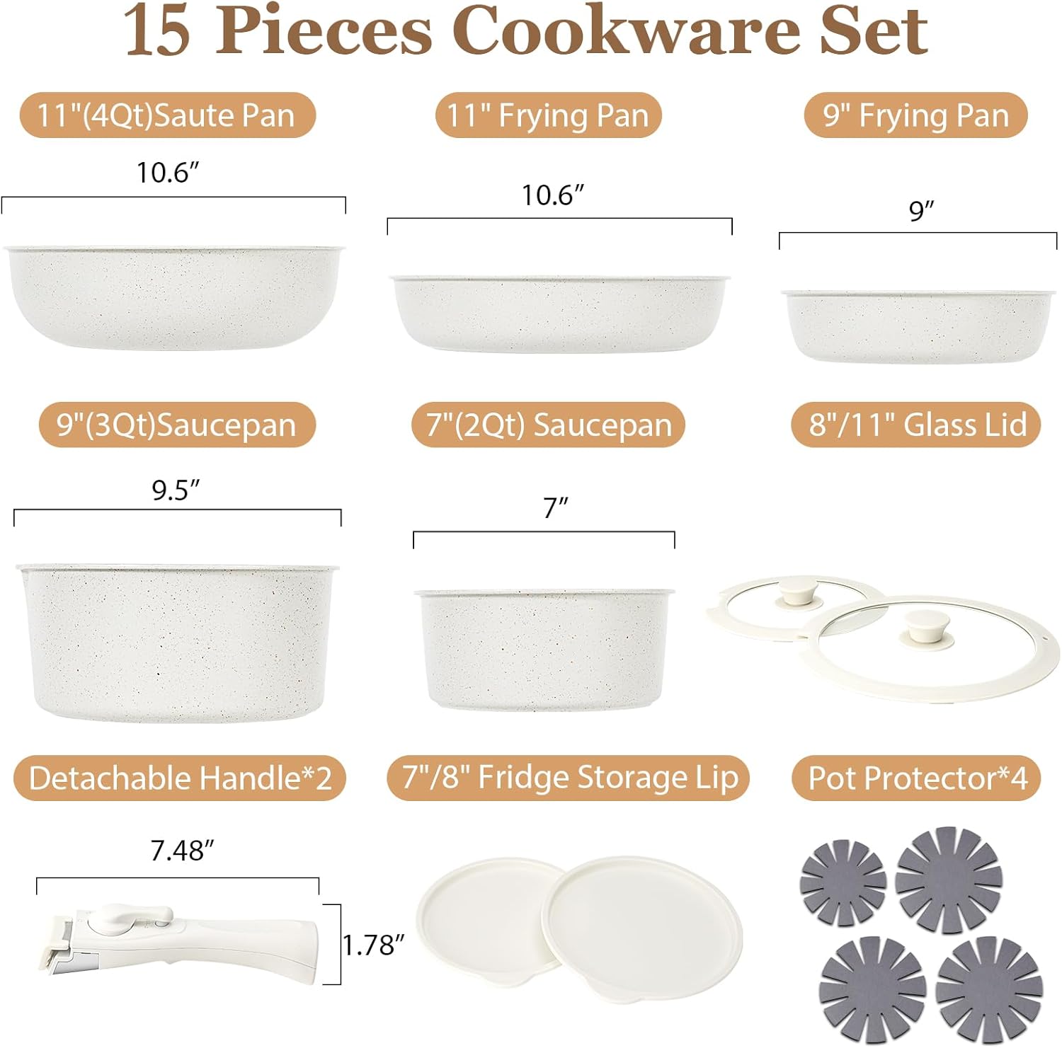 Granite Non Stick Cookware Set Detail 2