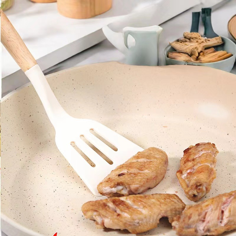 19-Piece Stainless Steel Knife Set Silicone Kitchen Utensils Wooden Handle Cook Tools Chopping Board Holder Hot Sale Kitchen