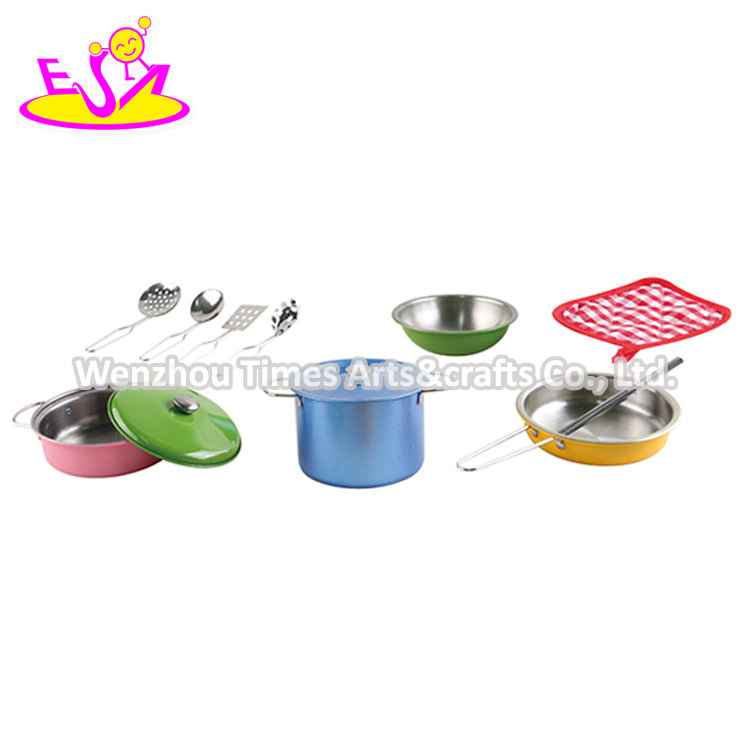 Wholesale 10 PCS Kids Metal Toy Cookware Set for Pretend Play M03A006