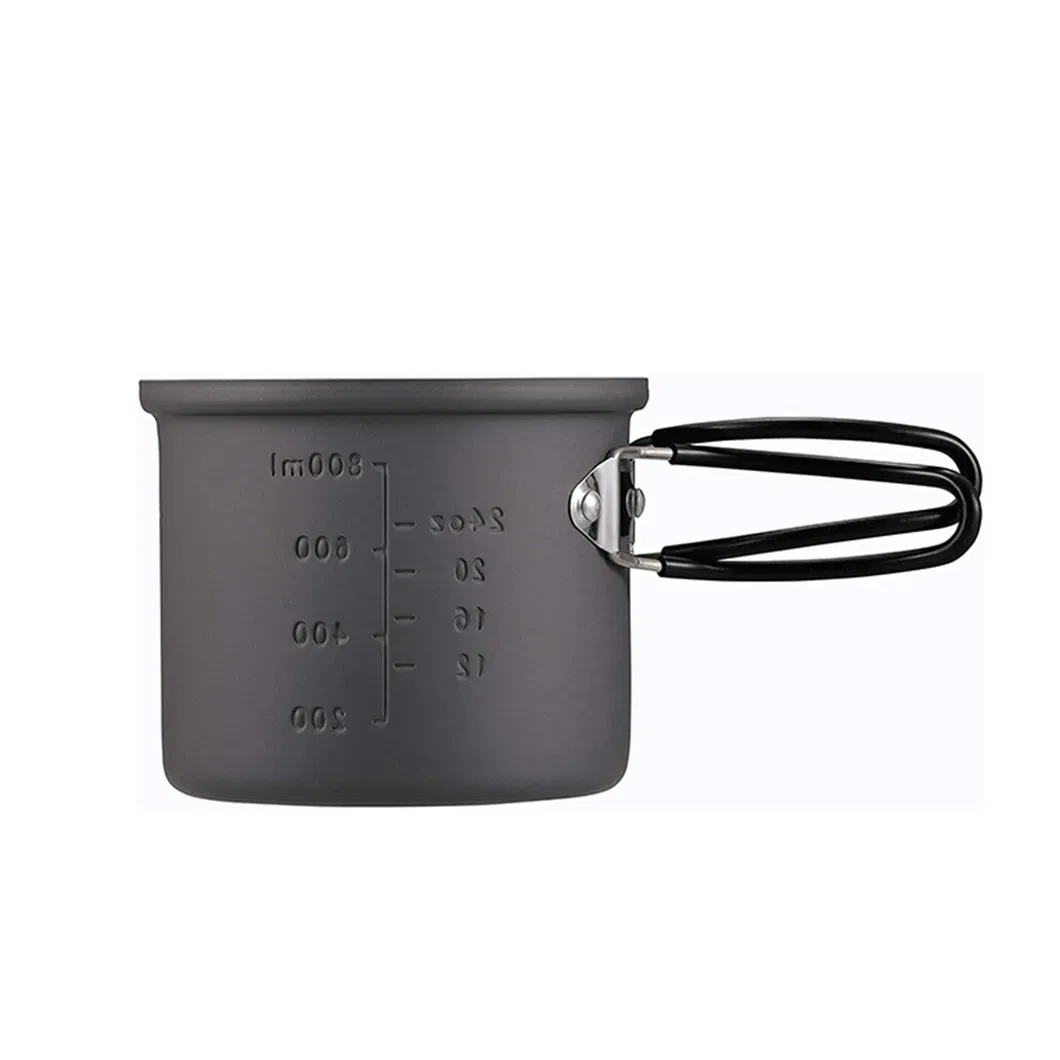 Camping Cooker Set Aluminum Hard Anodized Outdoor Cookware with Storage Bag Wyz16053