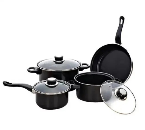 13 Piece Kitchen Non-Stick Pots and Pans Set Non Stick Aluminum Cookware Set with Ceramic Coating Pots and Frying Pans