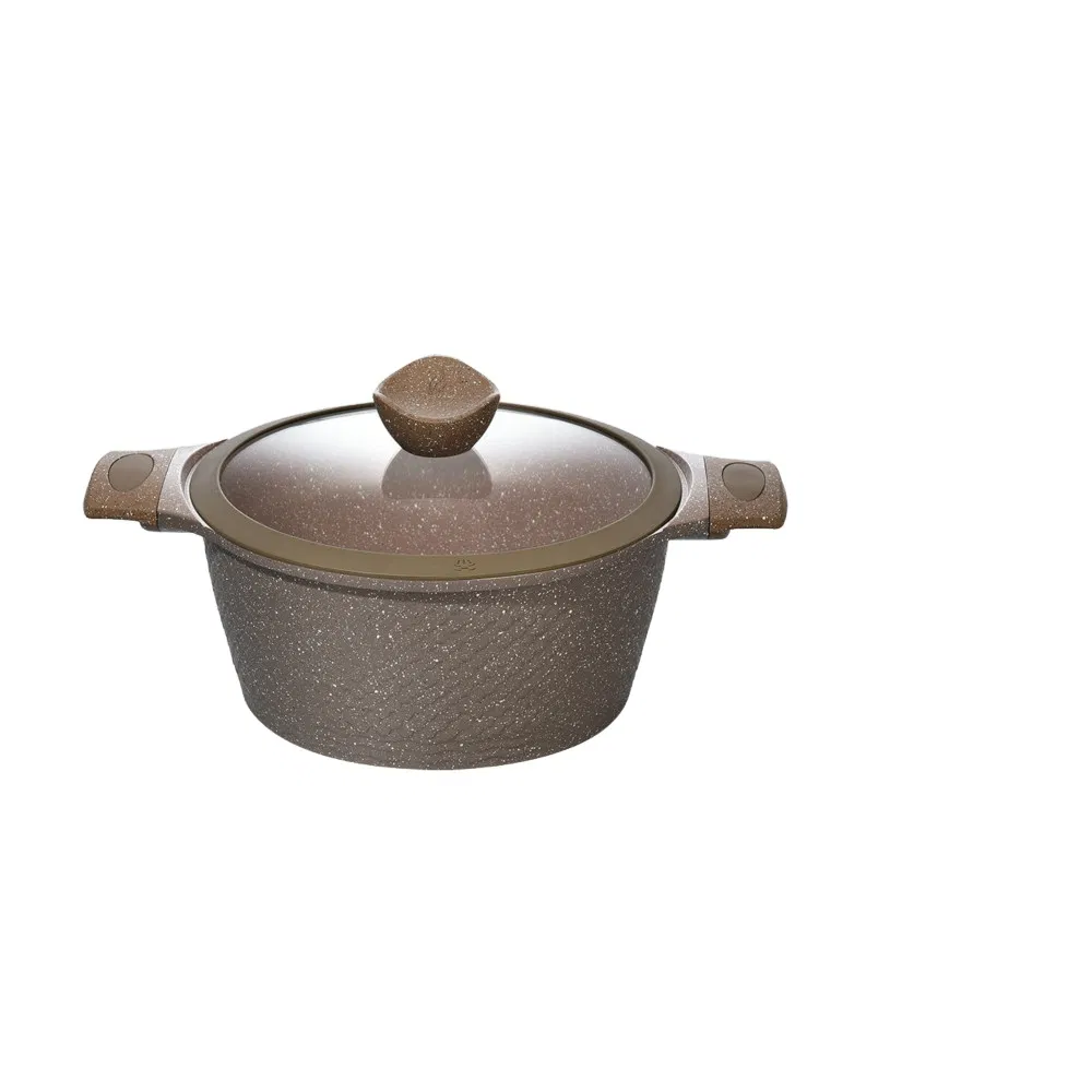 New Detachable Handle Die Casting Aluminum Cookware Set with Nonstick Coating