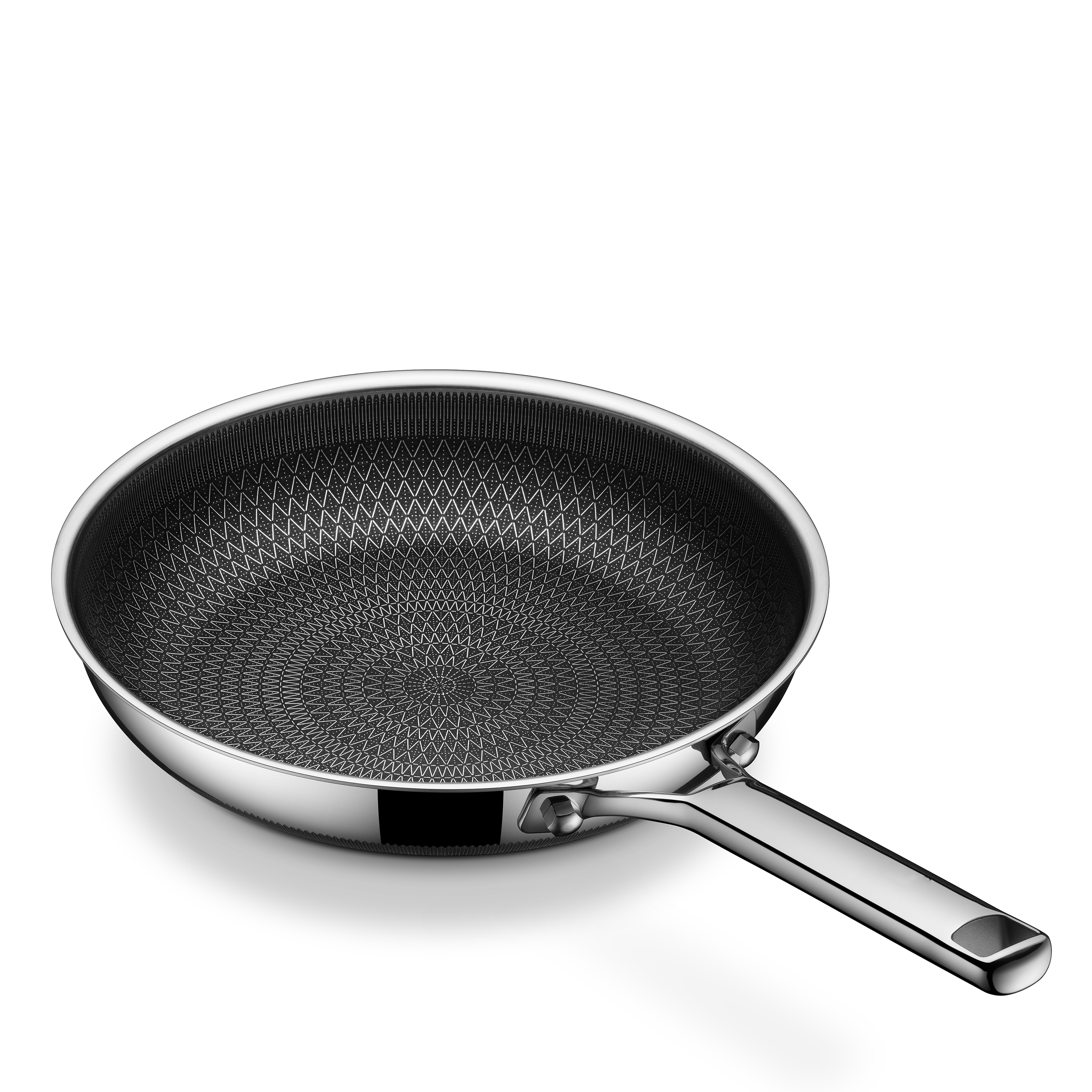 3-piece Stainless Steel Non-Stick Cookware Set All Hobs Oven Safe Complete Kitchen Ceramic Frying Pan
