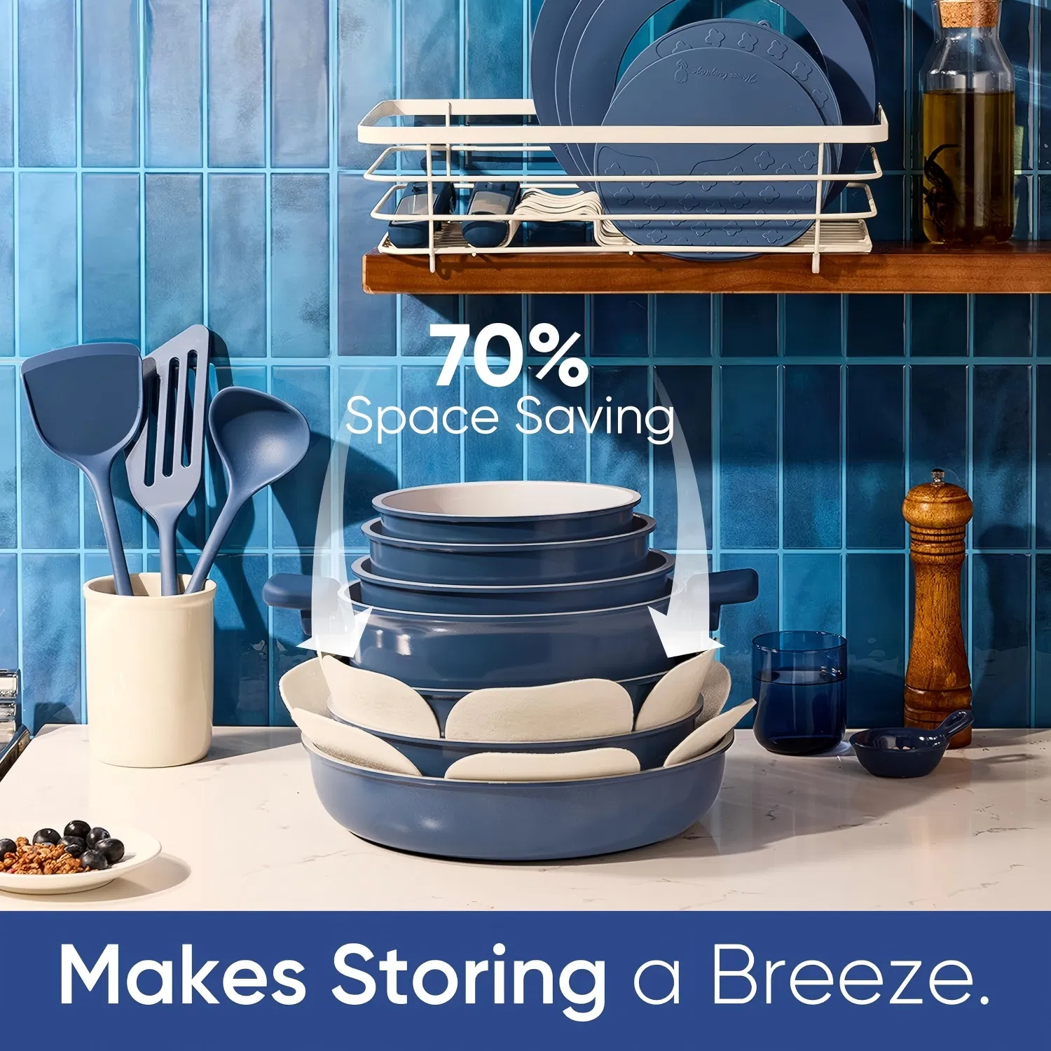 Non Toxic Cookware Detachable Handles