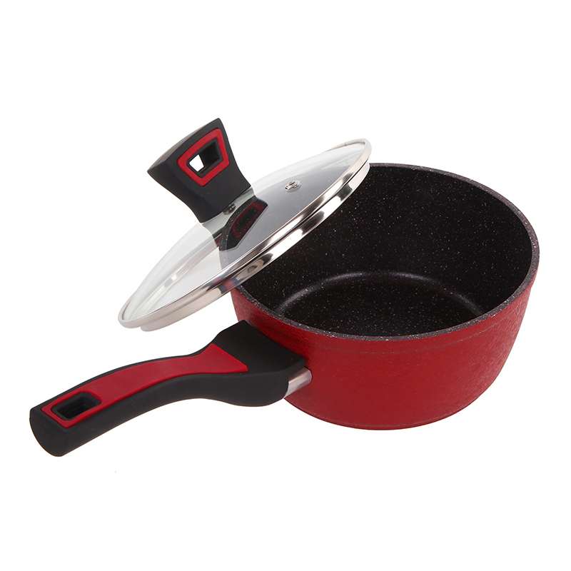 Wholesale Factory Price Frying Pan Set Granite Cookware Set with Induction Base