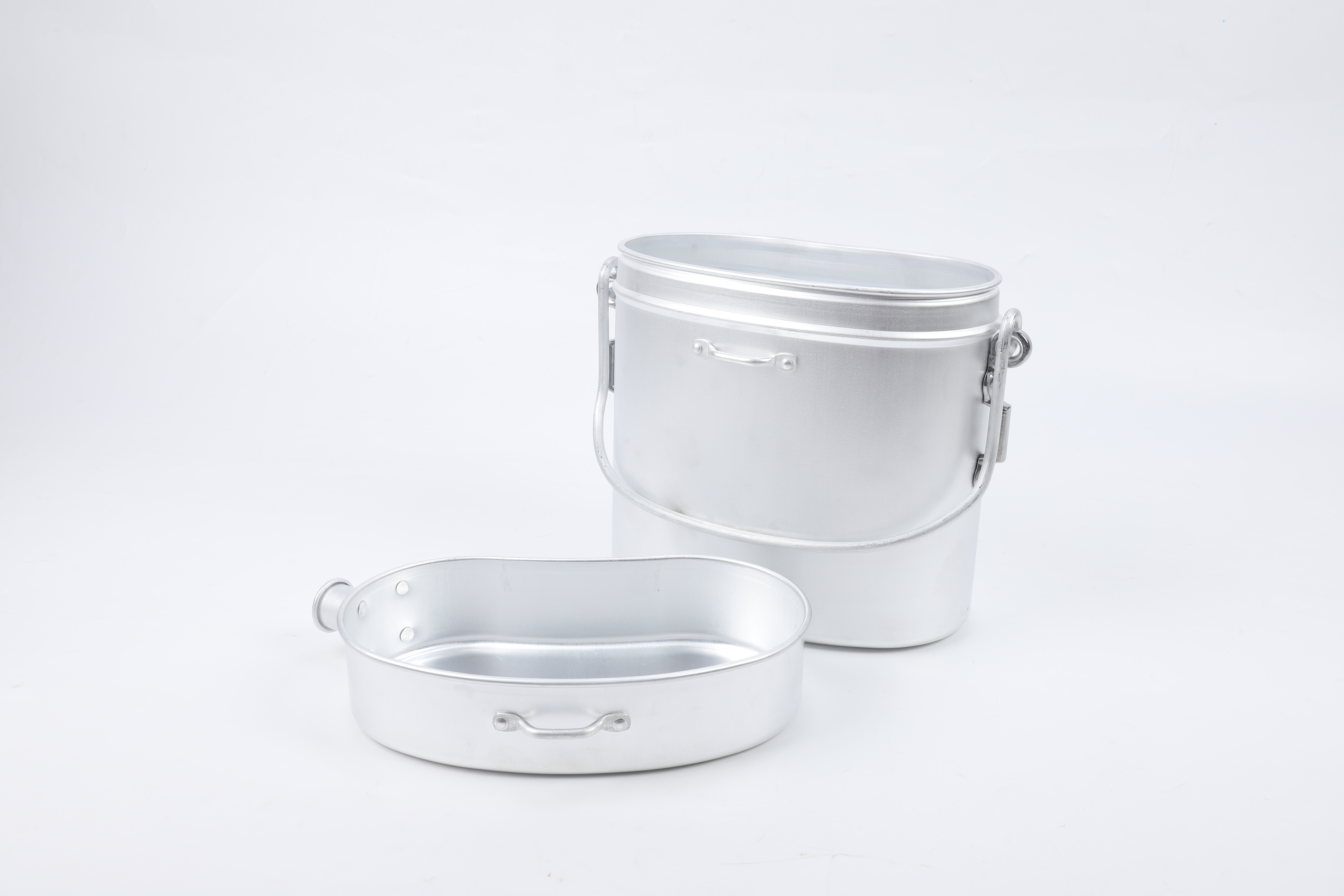 outdoor cookware set 5L aluminium box mess kit Portable Handle All Seasons
