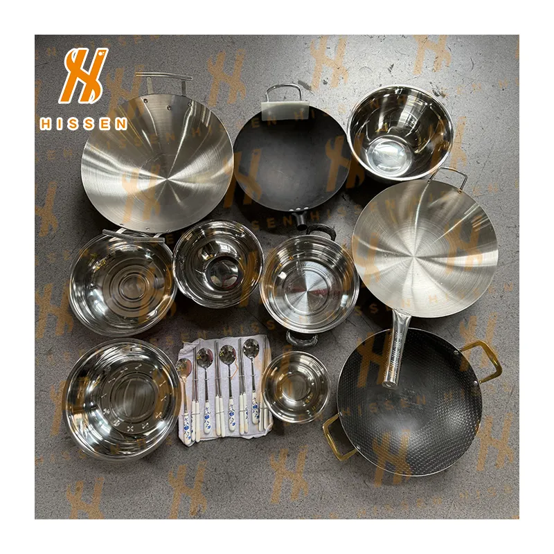 Utensilios De Cocina Acero Inoxidable Juego De Ollas Wholesale Stainless Steel Set