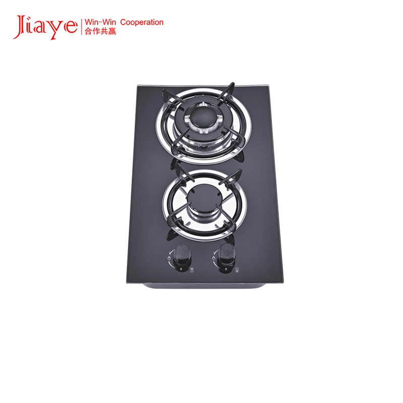 Kitchen Appliance Smart Tempered Glass 2 Burner Built-in Gas Hob