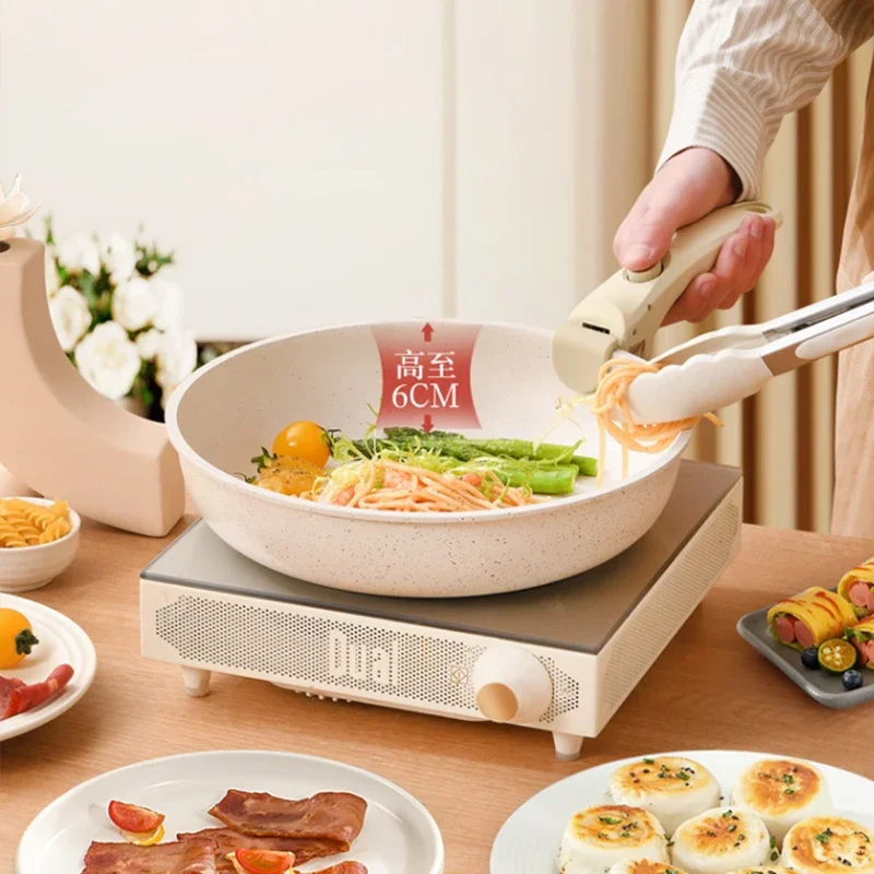 11pcs Eco-Friendly Non-Stick RV Kitchen Cookware Set Pots Pans Detachable Handle Oven Safe Induction Ready Stackable Ceramic