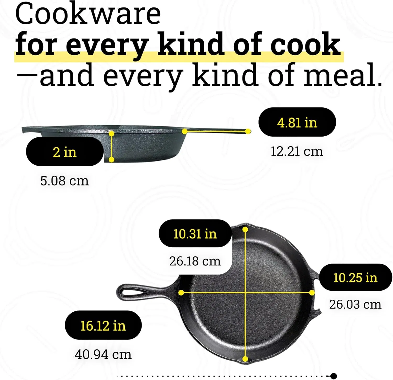 Seasoned Cast Iron Skillet Spec 5