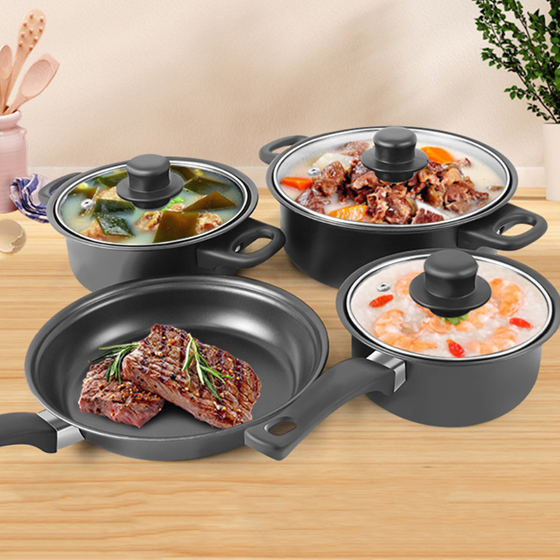 Wholesale Nonstick Cookware 13 Piece Set Cookware Stock Pot Stew Pan Frying Pan Multi-piece Kitchen Cookware Set