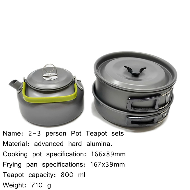 Stackable Non-Stick Cooking Cookware Set for Camping