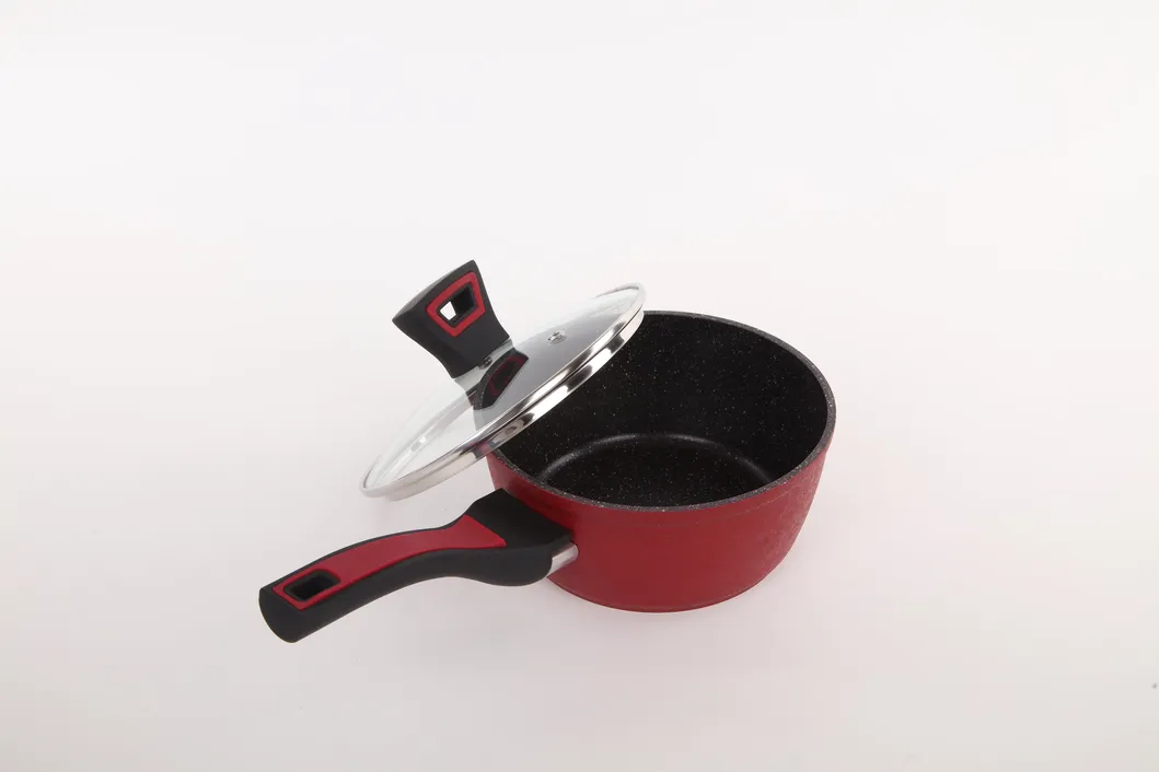 Wholesale Factory Price Frying Pan Set Granite Cookware Set with Induction Base