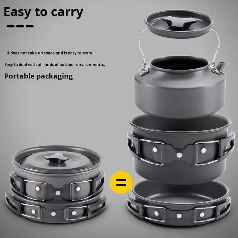Camping pot set detail view 6