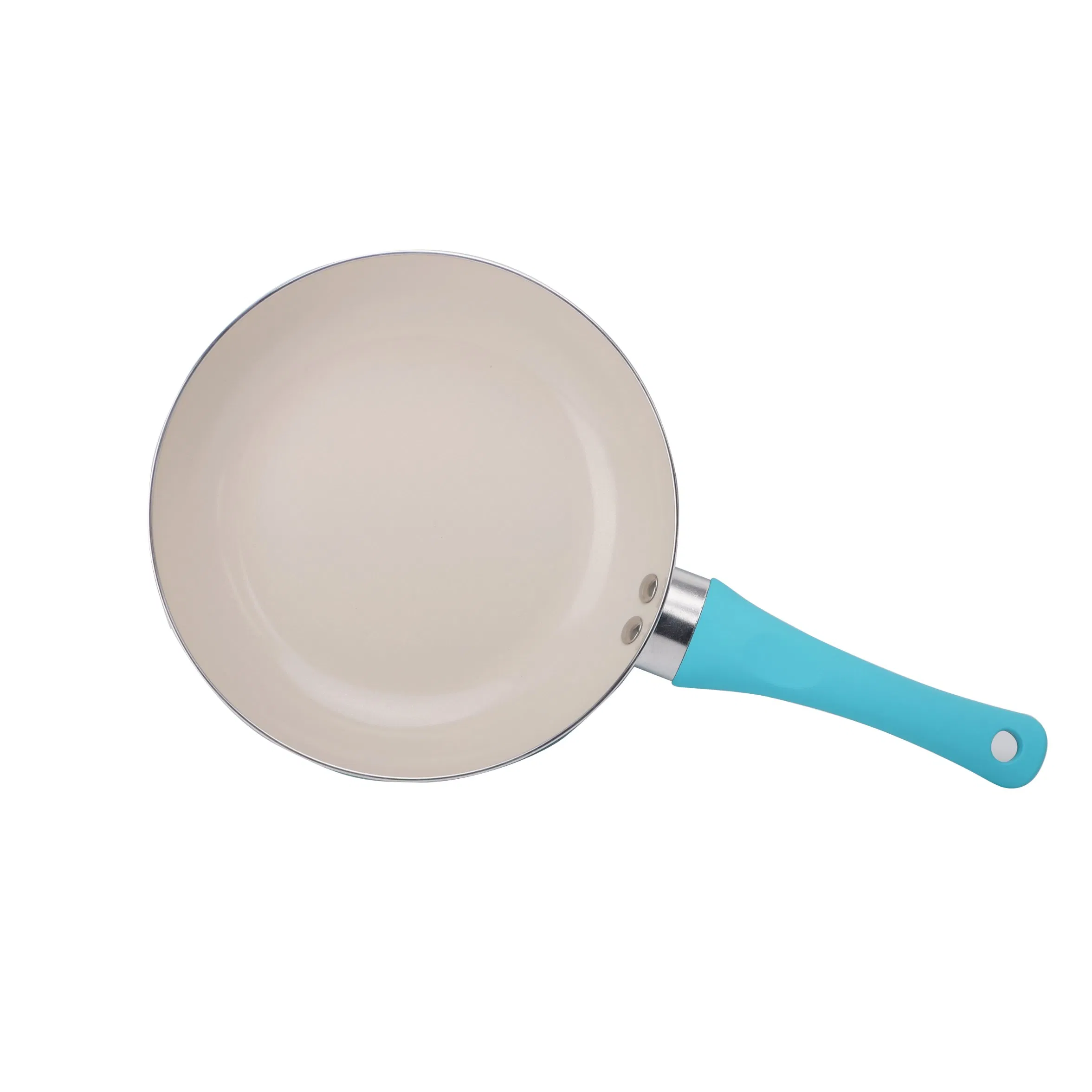 High Quality Pressed Aluminum Non Stick Ceramic Casserole Fry Pan Cookware Sets with Milk Pot