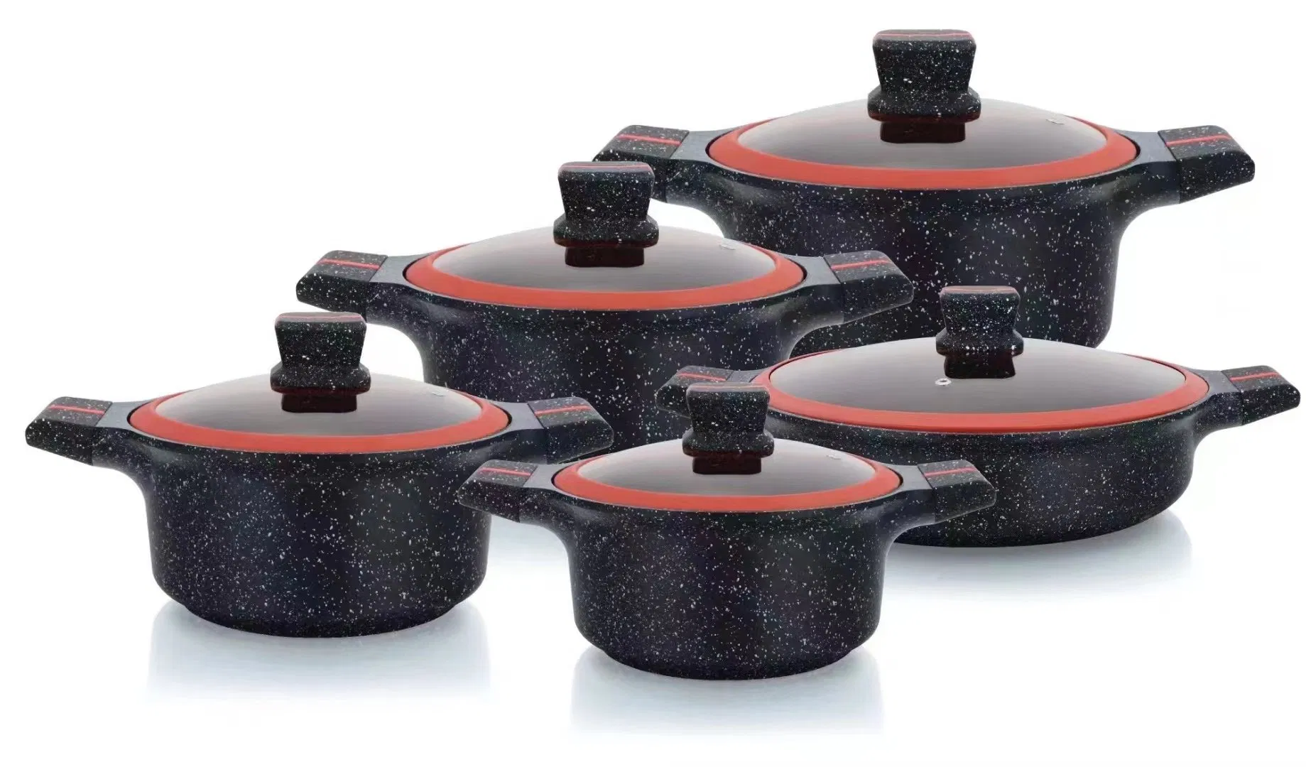 H. K Granite Cookware Set Dessini H. K Granite Set Bmn Cookware Bmn Pots Sets Die-Cast Granite Cookware Set Wholesale Price