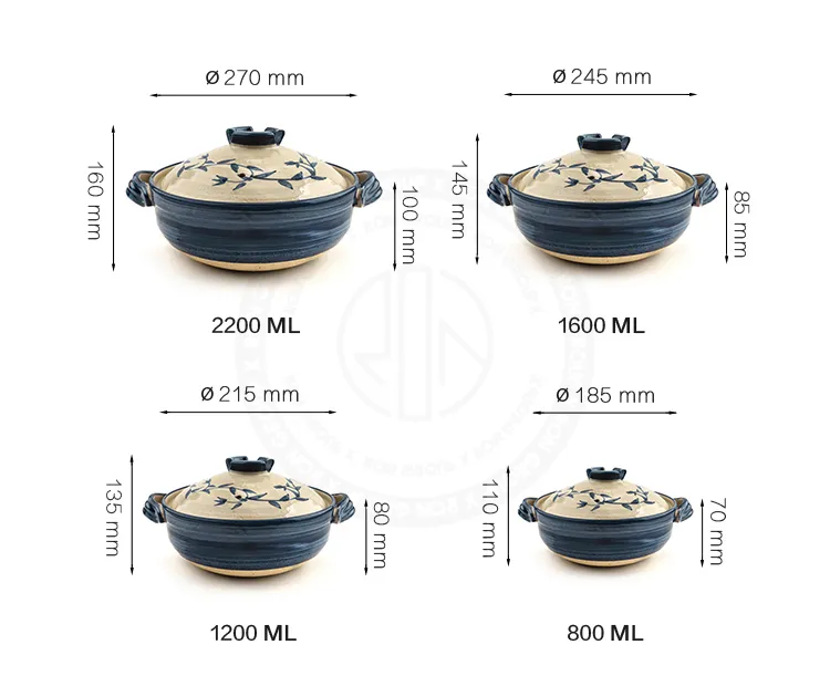 Korean Ceramic Casserole Pot Set for Home Cooking