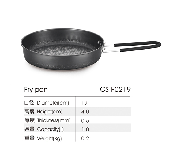 Hot Sale Portable Classic 6-Piece Carbon Steel Camping Cookware Set Outdoor Multi-Layer Base Durable and Easy-Carry