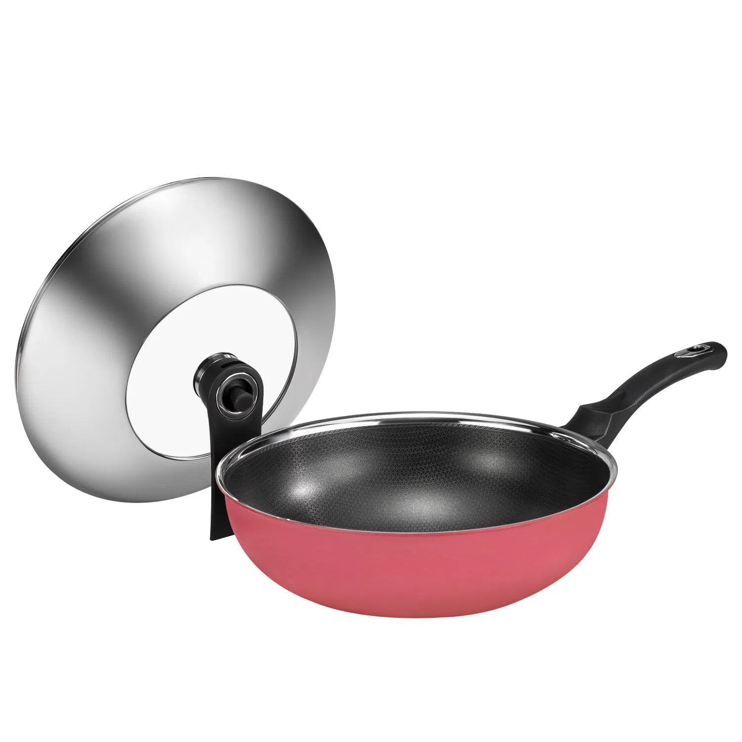Best Sellers 4PCS Non-Stick Coating Stainless Steel Outer Ceramic Layer Frying Pan Cookware Set