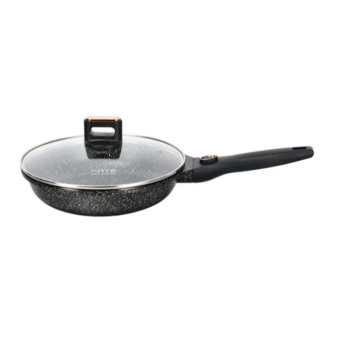 Non-Stick Pfas Pfoa Free Cookware Induction Compatible Cooking Pan Skillets 12 Inch Ceramic Tri-Ply Stainless Steel Frying Pan