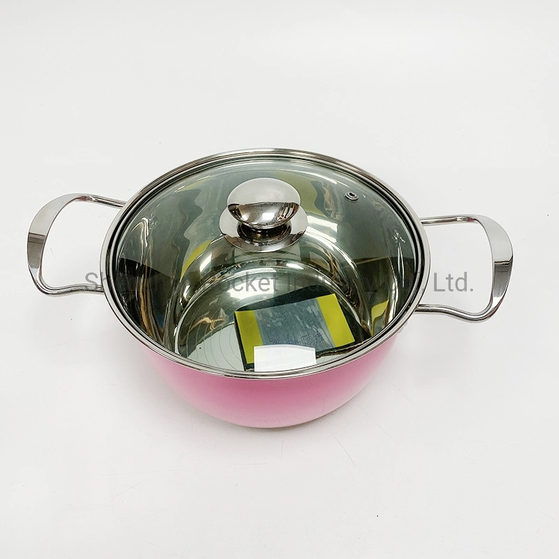 Spray Paint Colors Kitchen Cooking Pot Set Stainless Steel Induction Cookware Pot Sets