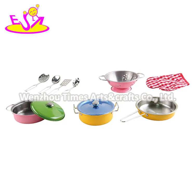 Wholesale 10 PCS Kids Metal Toy Cookware Set for Pretend Play M03A006 Detail 3