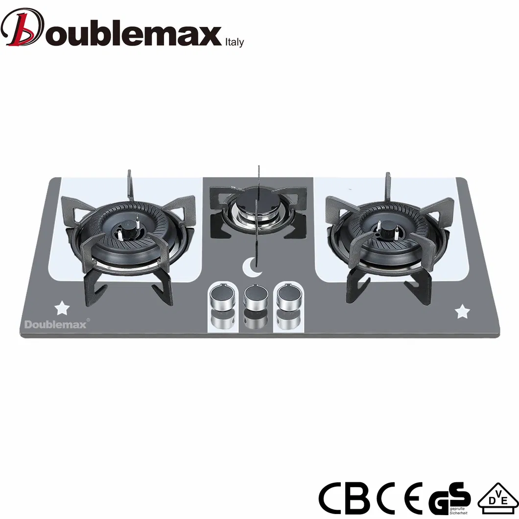 Smart Kitchen Appliance Built in Stainless Steel 3 Burner Gas Stove
