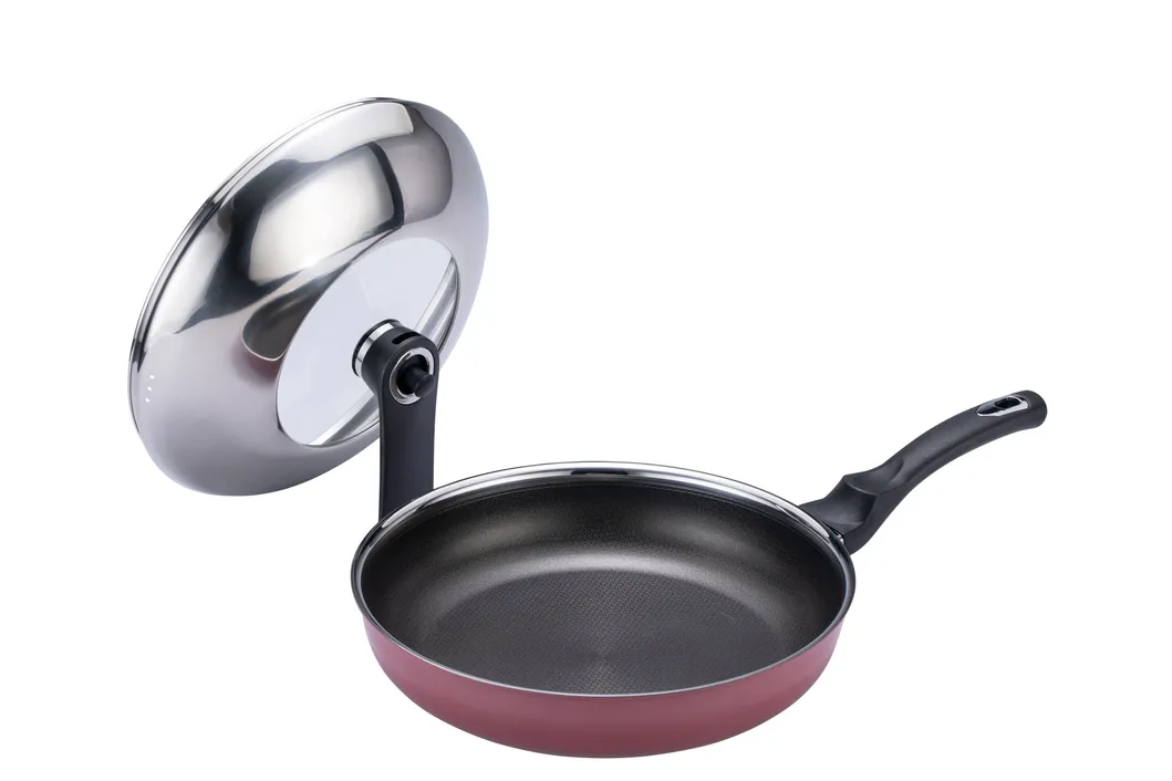 Best Sellers 4PCS Nonstick Coating Stainless Steel Outer Ceramic Layer Frying Pan Cookware Set