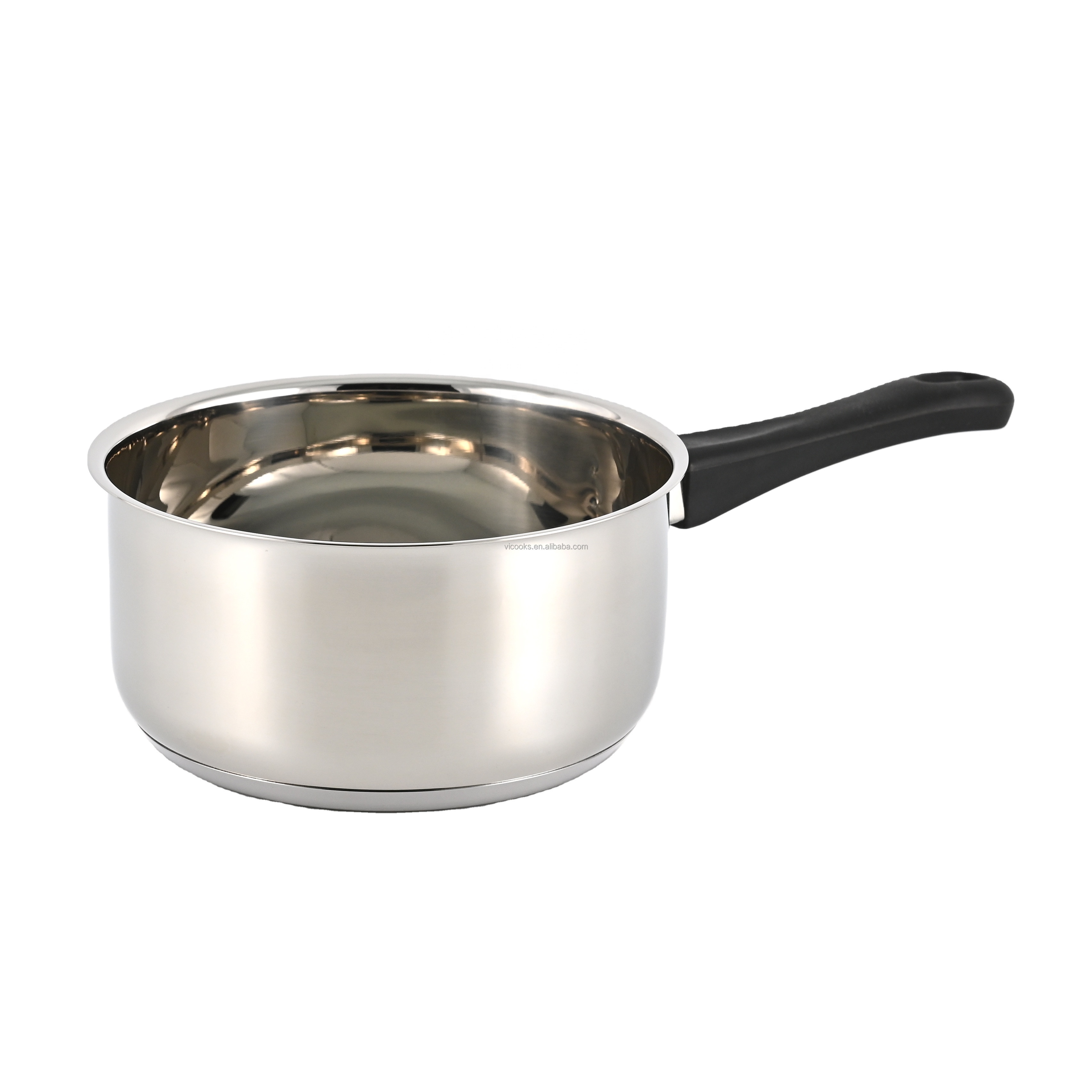 5PCS Stackable Stainless Steel Sauce Pot Set - Nonstick PFOA Free Sauce Pans with Lids, Oven Safe 450&deg;F &amp; Dishwasher Safe