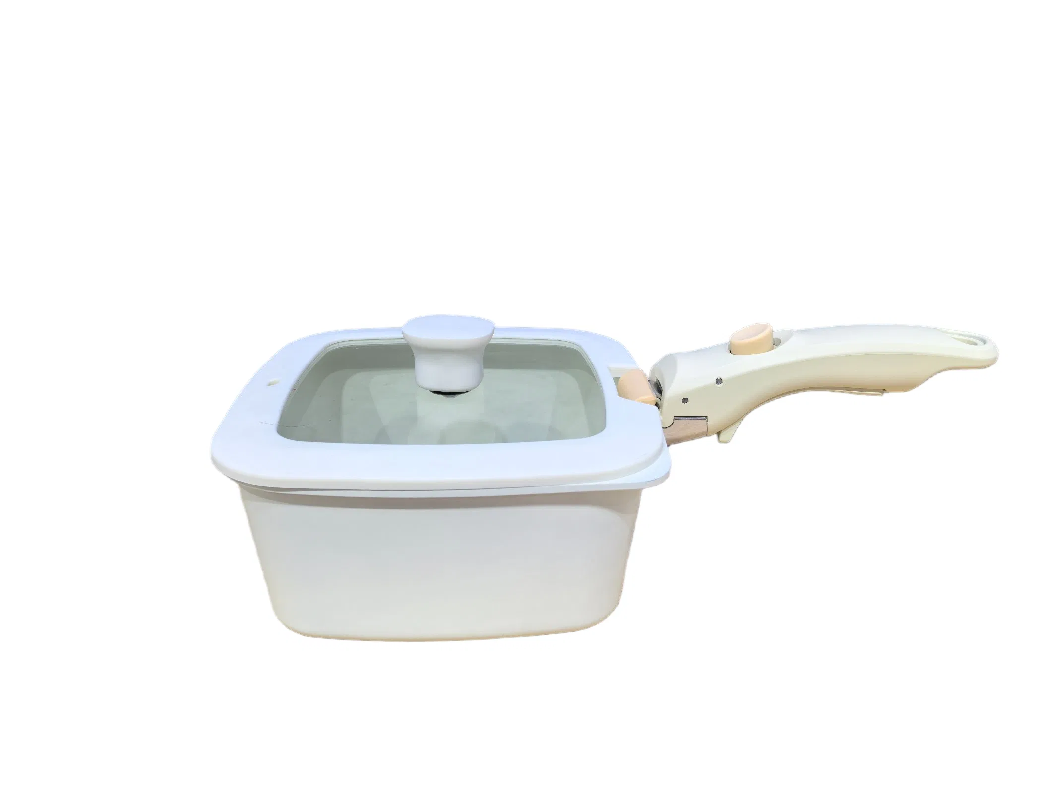 11PCS Square Pans and Pots Cookware Set with Detachable Handle