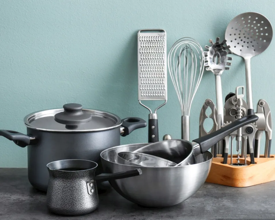 Durable High Quality Stainless Steel Kitchen Cookware Set for Home Use
