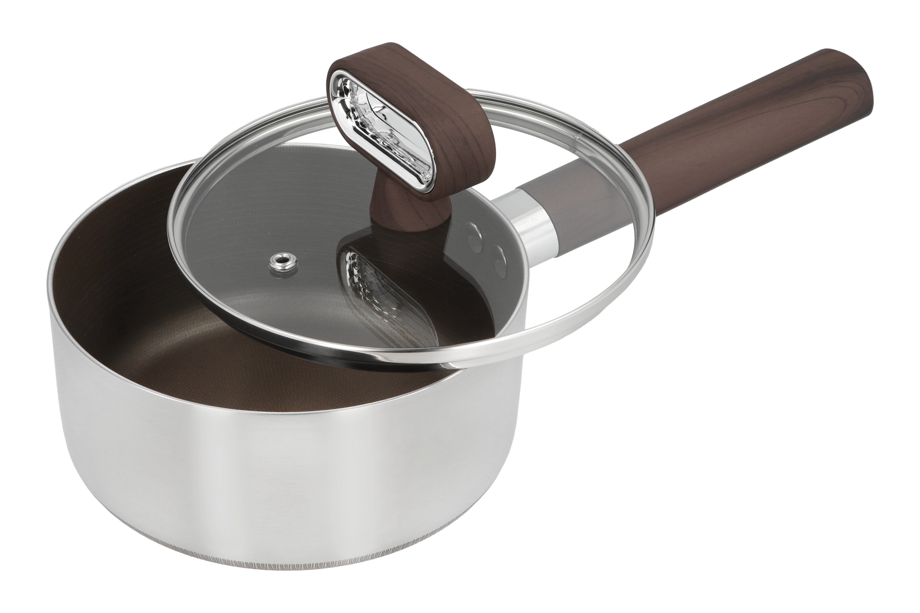 Factory Direct Stainless Steel Cookware Set With Bakelite Handle Induction Compatible Pots &amp; Pans Set PFOA Free Cooking Kitchen