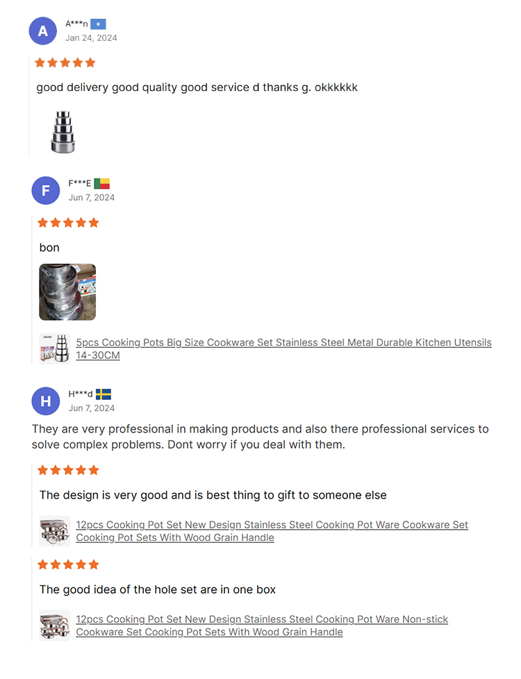 Cookware Set Specifications Display 11