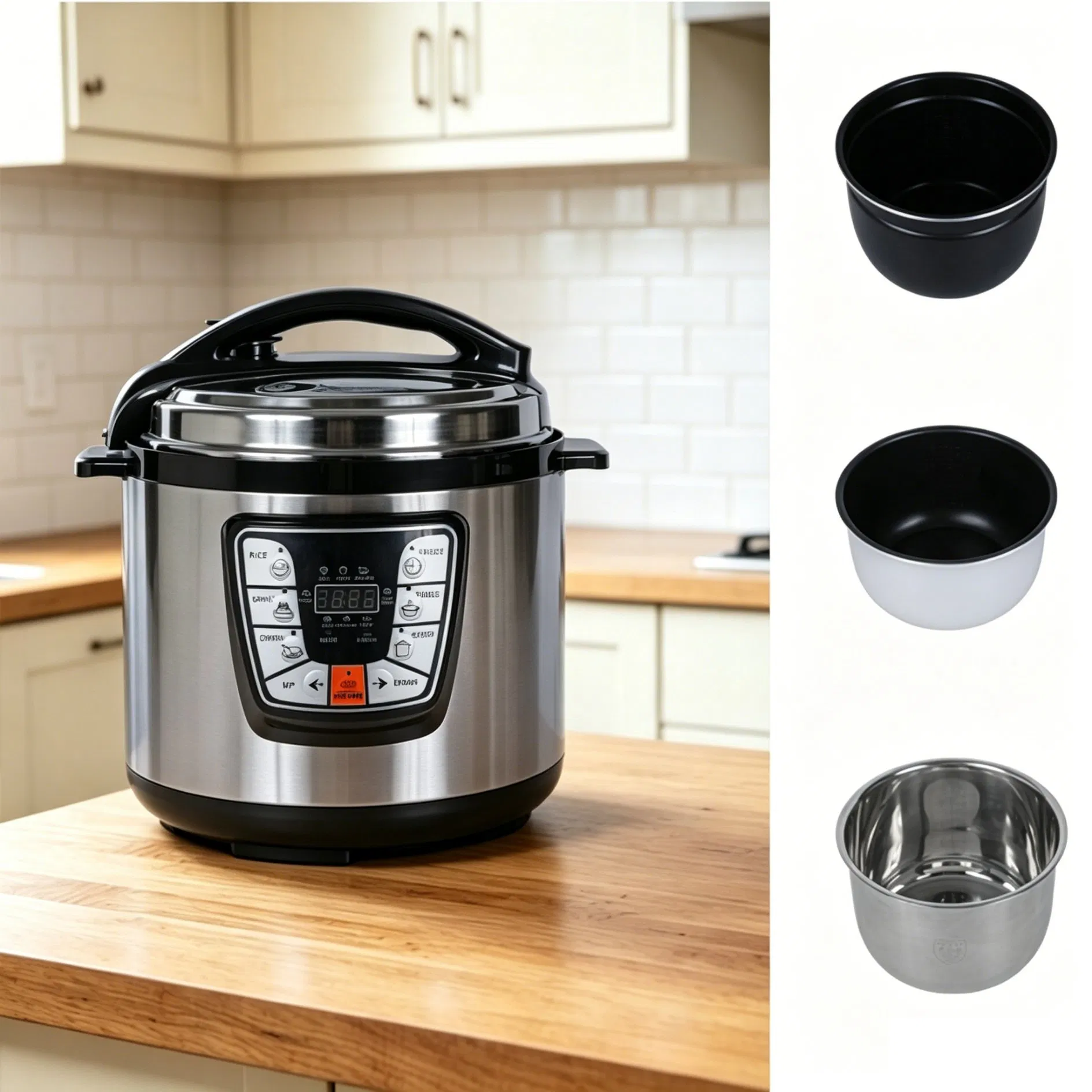 Factory-Price Smart Home Kitchen Appliance Set Electric Pressure Cooker with LED Display