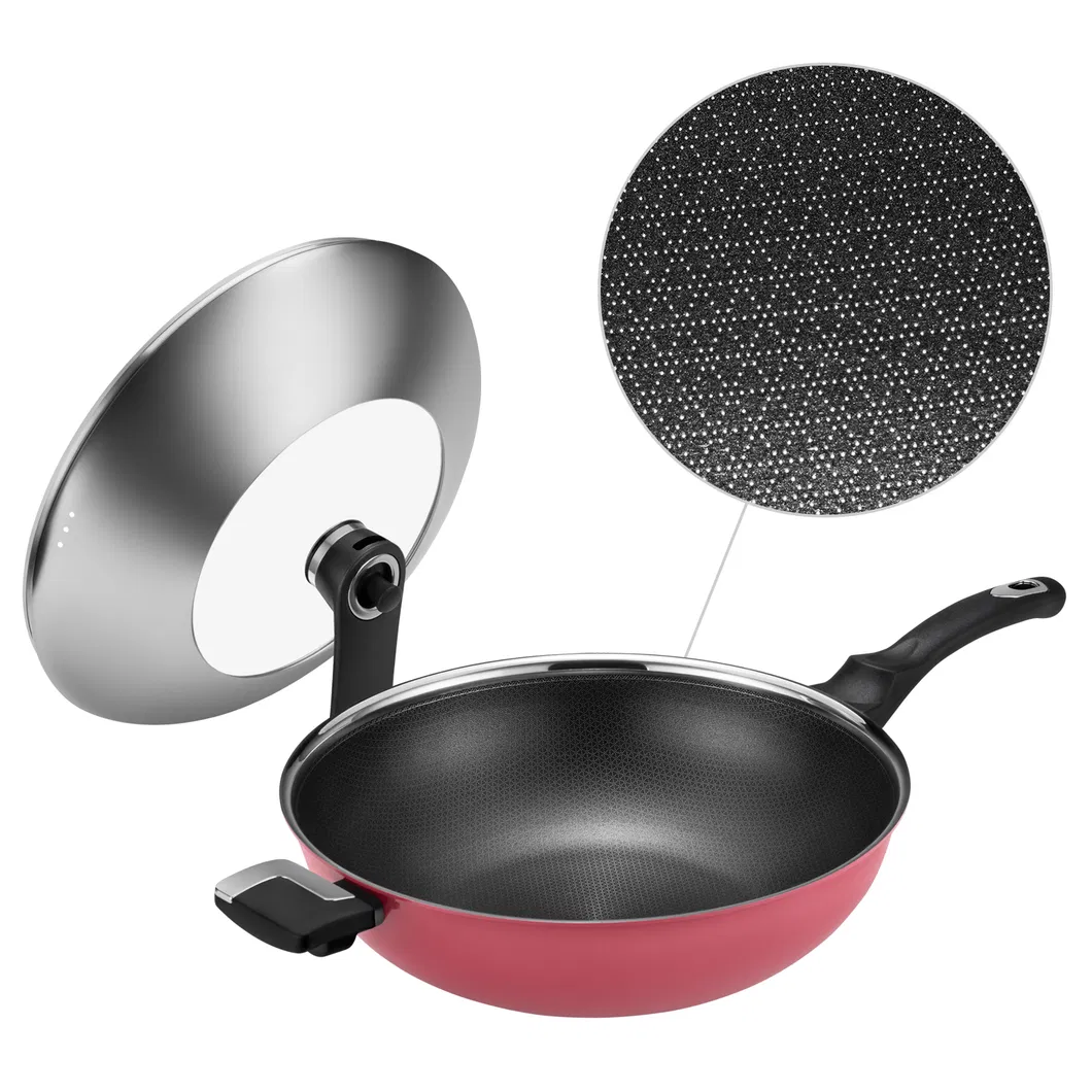 Best Sellers 4PCS Non-Stick Coating Stainless Steel Outer Ceramic Layer Frying Pan Cookware Set