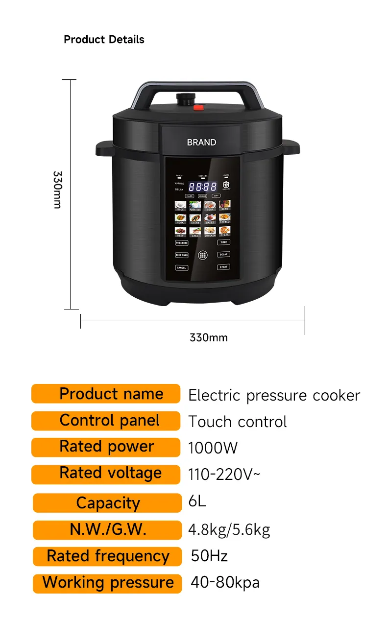 Electric Pressure Cooker Details