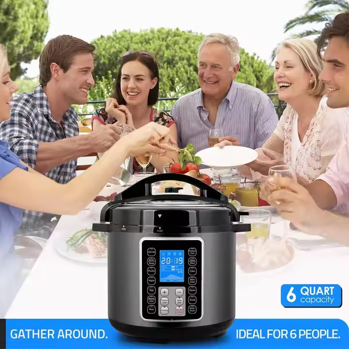 China Home Kitchen 800W 10-in-1 Multi-Purpose Smart Timer 4L 5L 6L 8L 10L Mini Electric Pressure Cooker with Parts