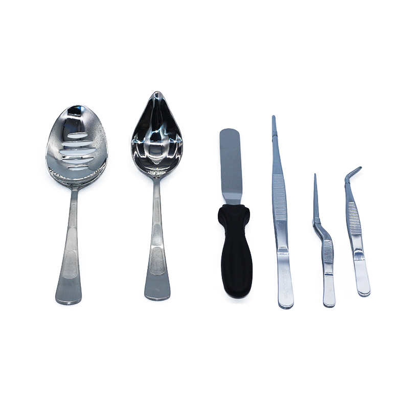 High Quality Stainless Steel Chef Plating Tools Professional Chef Kit 6 Piece Culinary Set