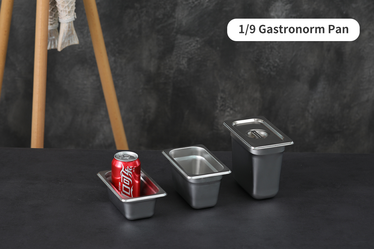 Stainless Steel Gastronorm GN Pan 1/9 For Chiller &amp; Bain Marie - Rust-proof Hotel Pan For Combi Oven Restaurant Kitchen Supply