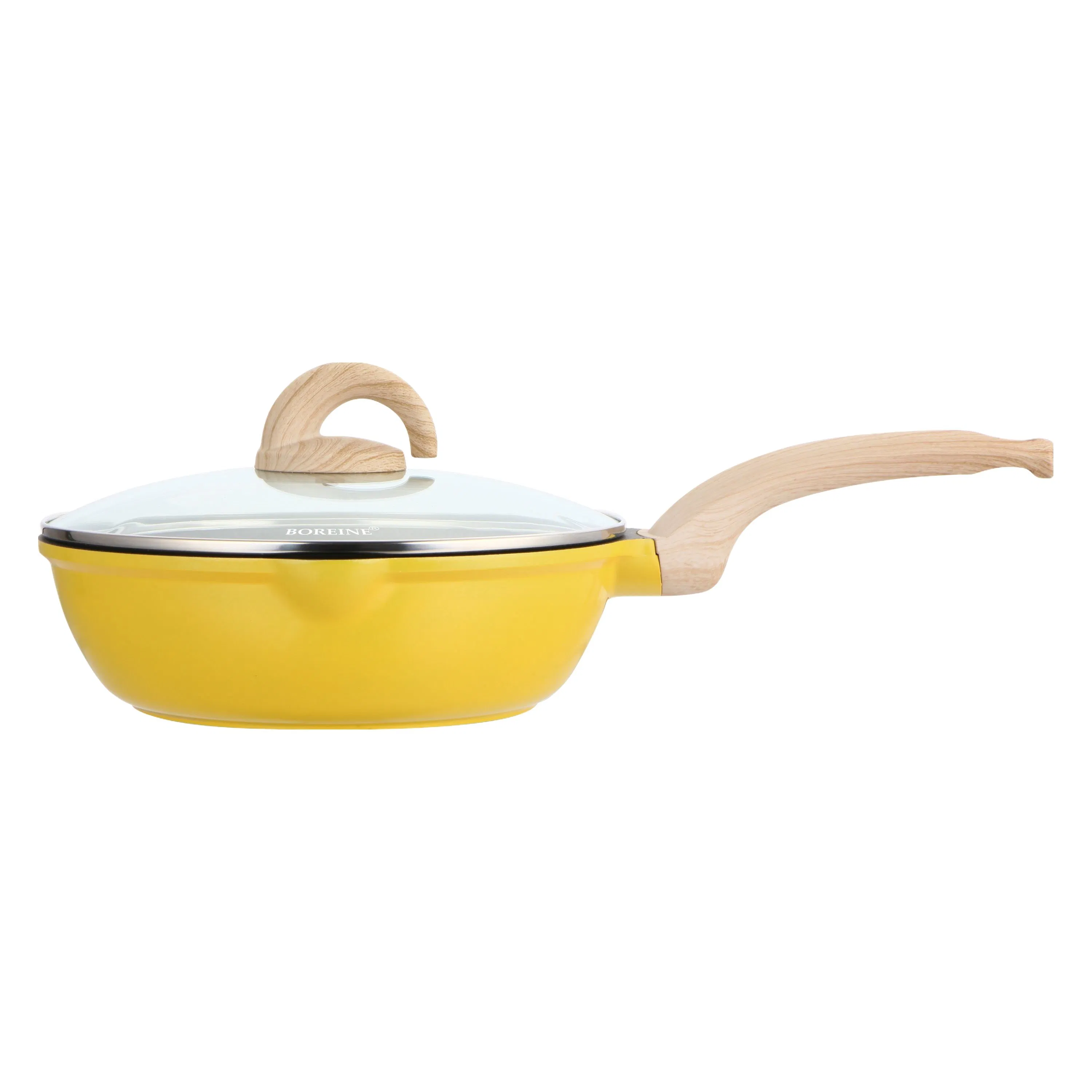 Factory Aluminium Cookware Set Casserole Fry Sauce Pan Granite Ceramic Kitchen Cooking