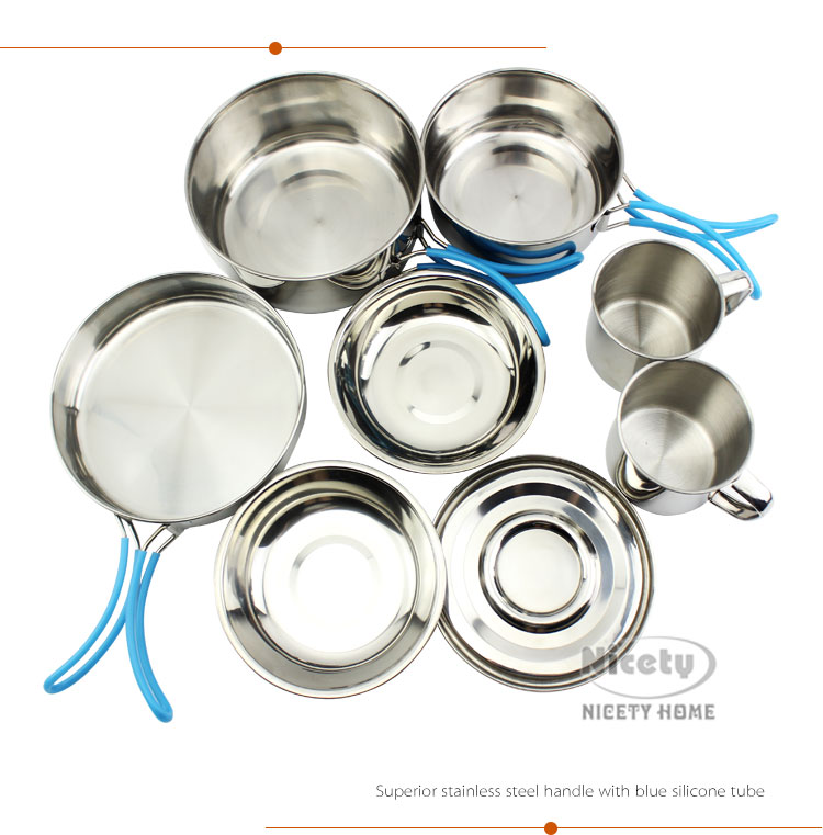 Camping Cookware Stacked