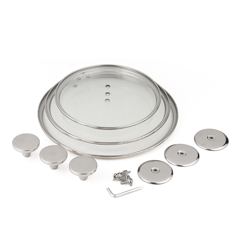 Stainless Steel Kitchenware Set Non-Stick Pan Removable Handle