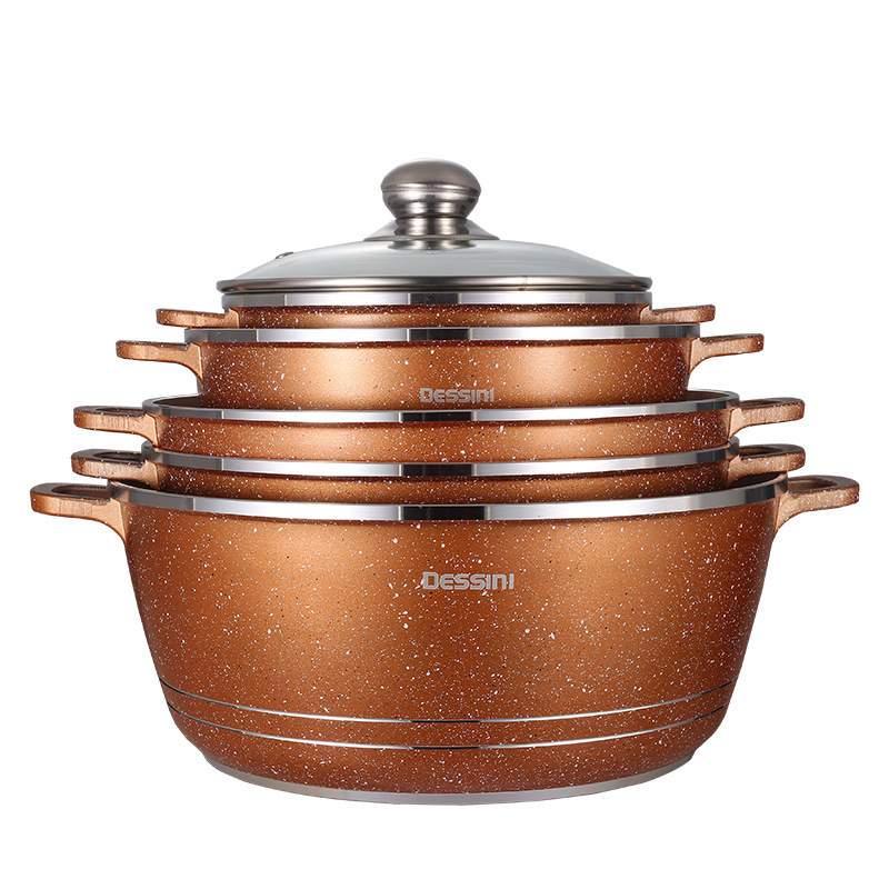 Dessini Die Casting Royal Dessini Nonstick Cookware Set Red Dessini Cookware Set Dessini Square Pot Dessini Granite Cookware Set Dessini Cookware Set 10 Pieces